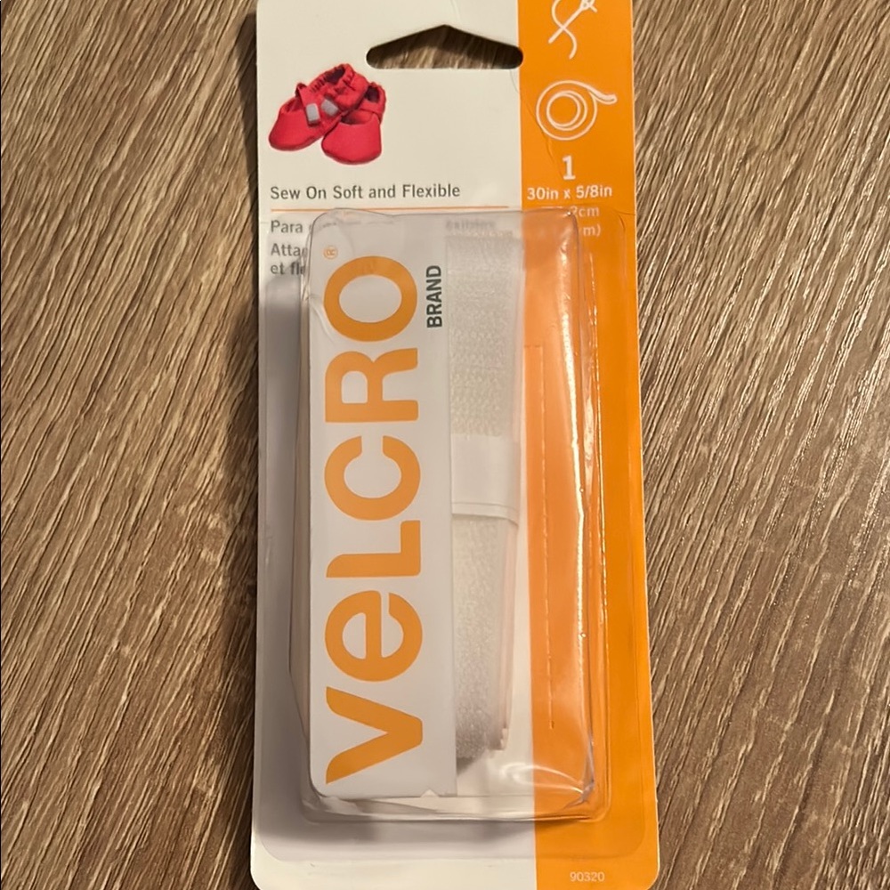 Velcro Sew On Soft and Flexible White Tape